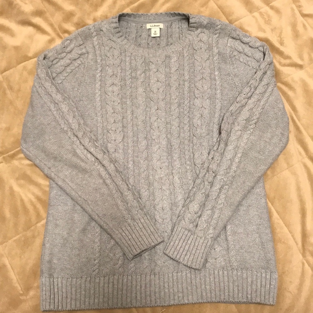 L.L. Bean 100% Cotton cable knit sweater!